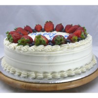 Fruit Seasonal Border Cake